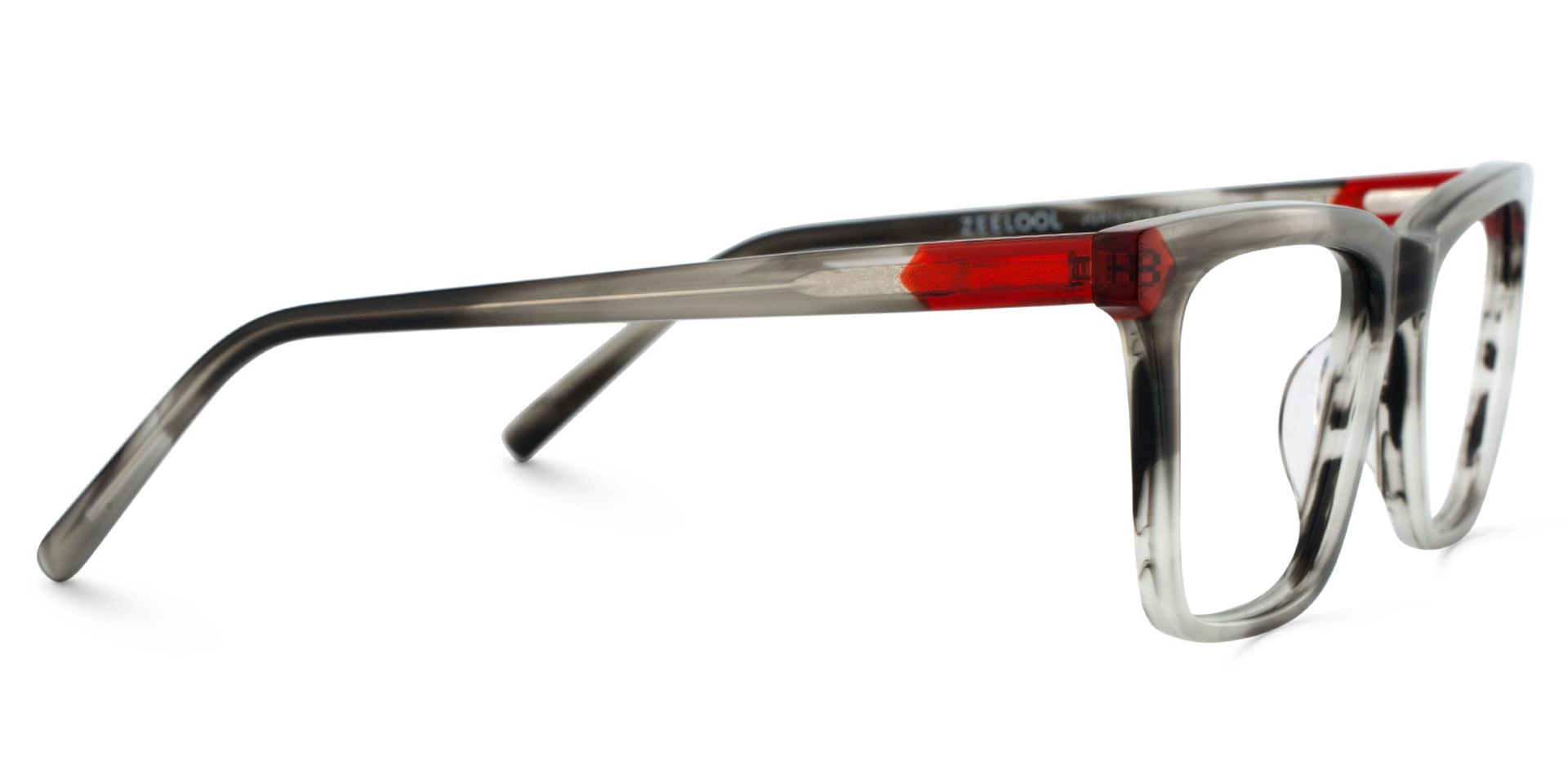 Thin Gray Glasses Frame In Rectangle Shape5