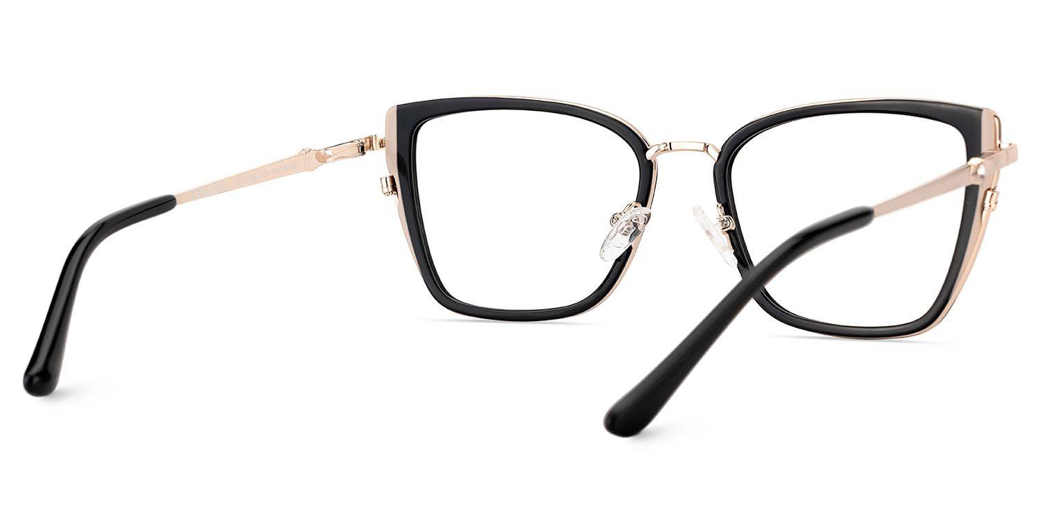 Juniper Eyeglasses in Square Black Frame | ZEELOOL UK5