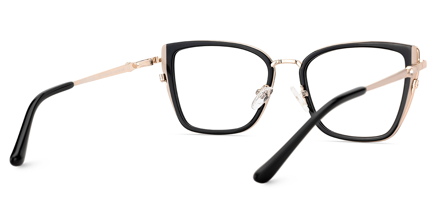 Juniper Eyeglasses in Square Black Frame | ZEELOOL UK5