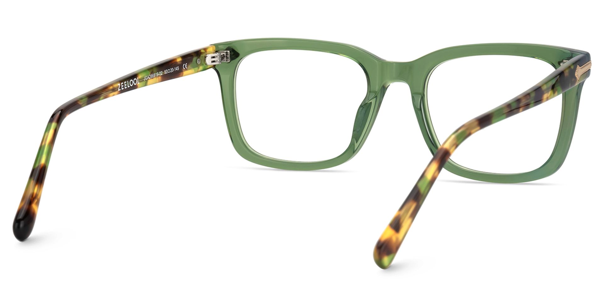 Rectangle Green Glasses Frames For Men4