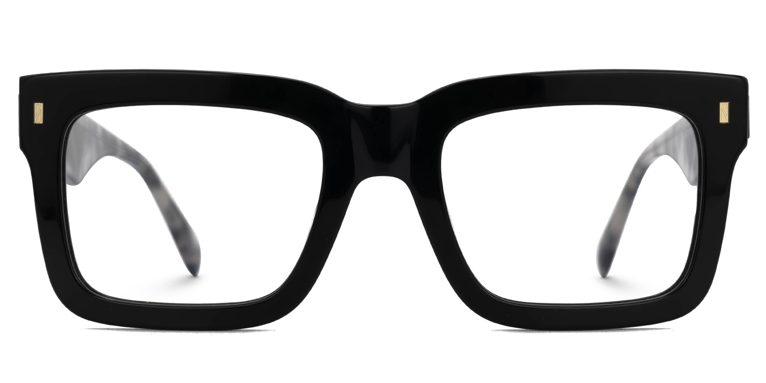 Shirmme Square Black Glasses2