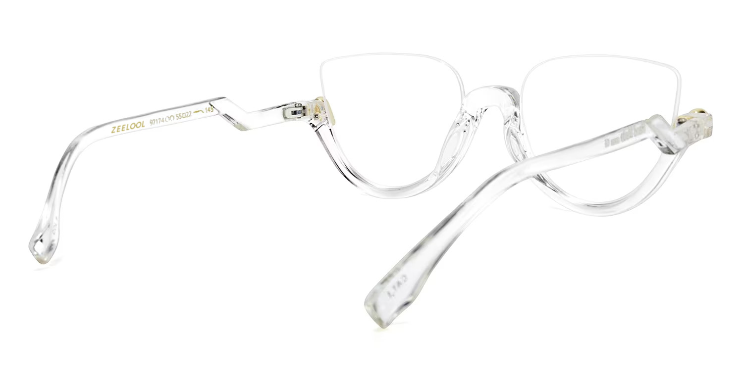 Felicia Cat Eye Crystal Eyeglasses and Half-Frames4