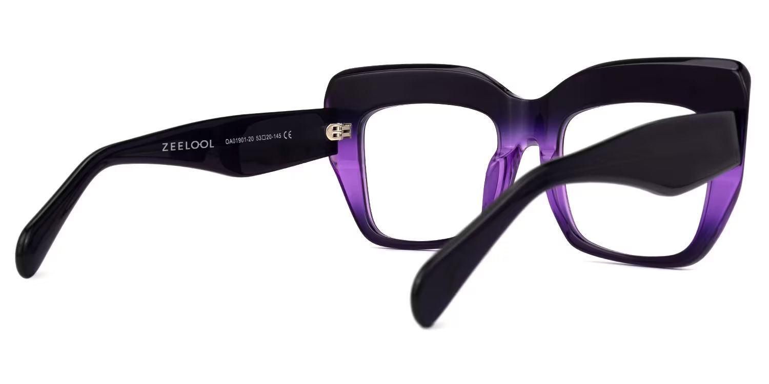 Charmaine Cat Eye Dark-Purple Glasses for Women3