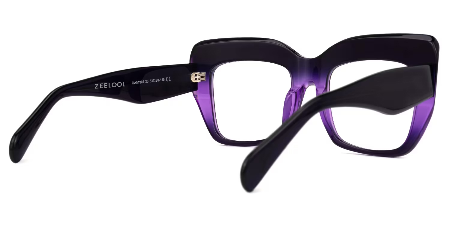 Charmaine Cat Eye Dark-Purple Glasses for Women3