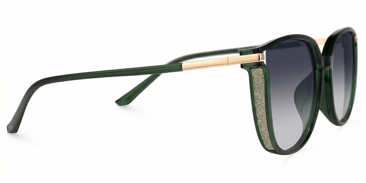 Rodz Square Dark-Green Frame Glasses | Zeelool2