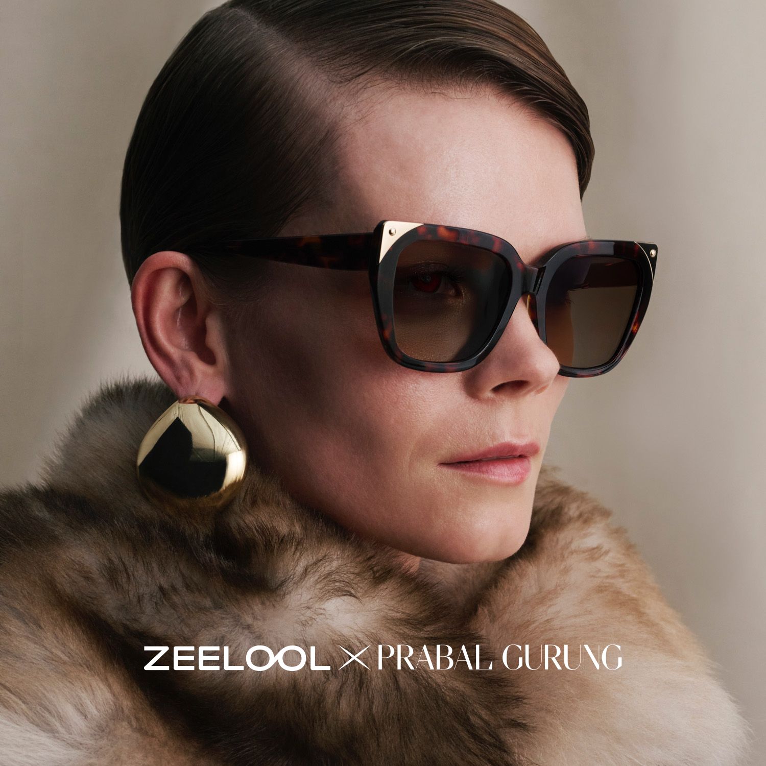Sophia Tortoise Butterfly Sunglasses | ZEELOOL x Prabal Gurung0