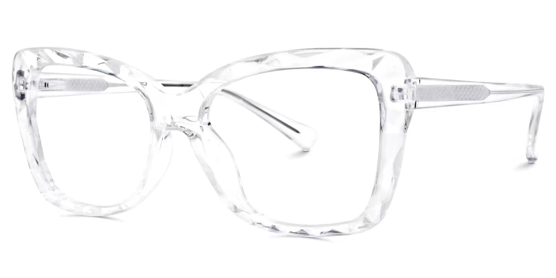 Edna Cateye Clear Frame Glasses | ZEELOOL UK1