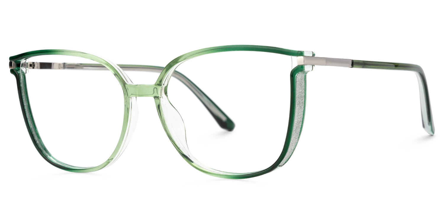 ZEELOOL Rodz Square Green Glasses