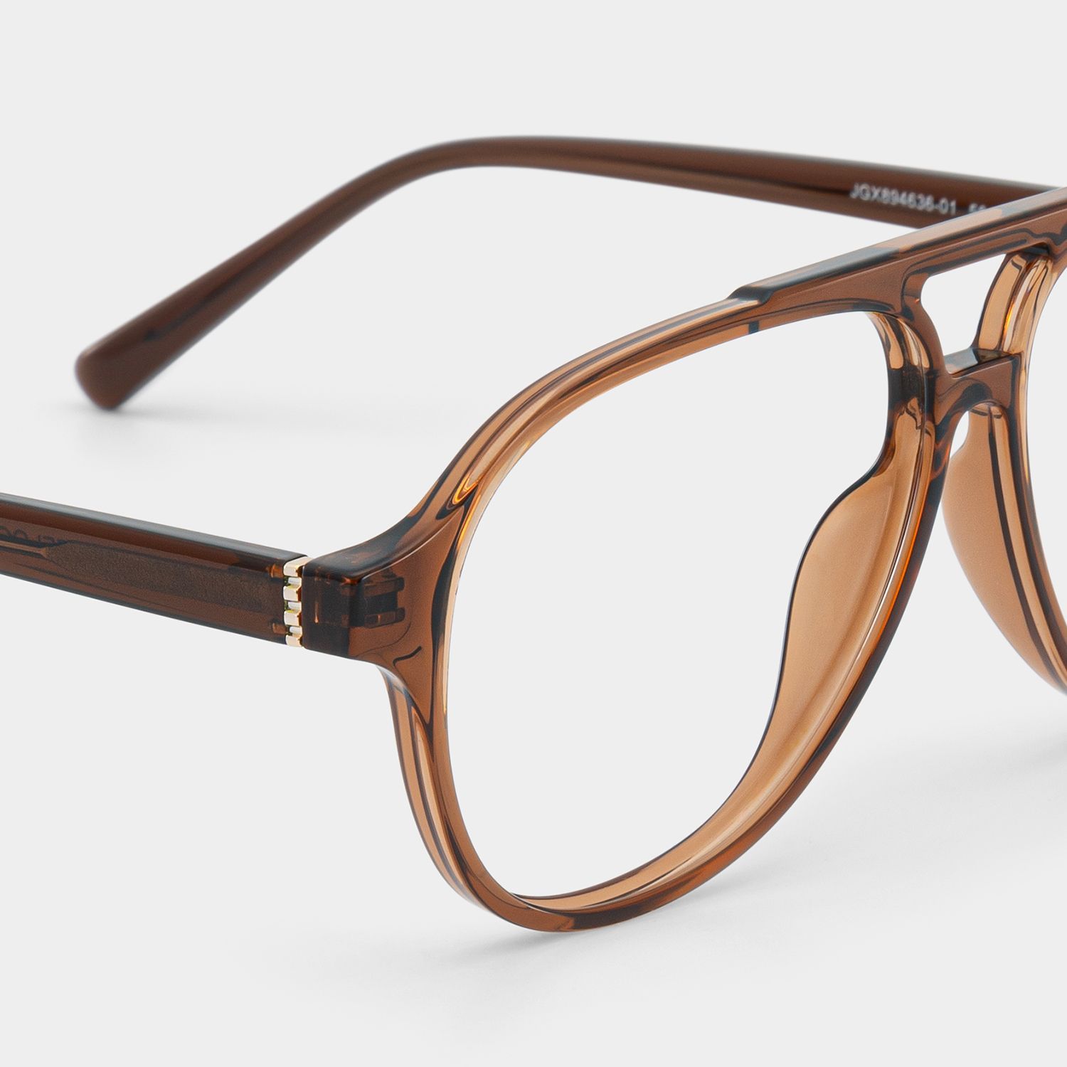 Drew Brown and Orange Aviator Glasses for Women | ZEELOOL4