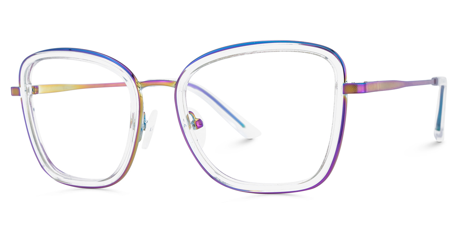 Kussy Square Iridescent Glasses3