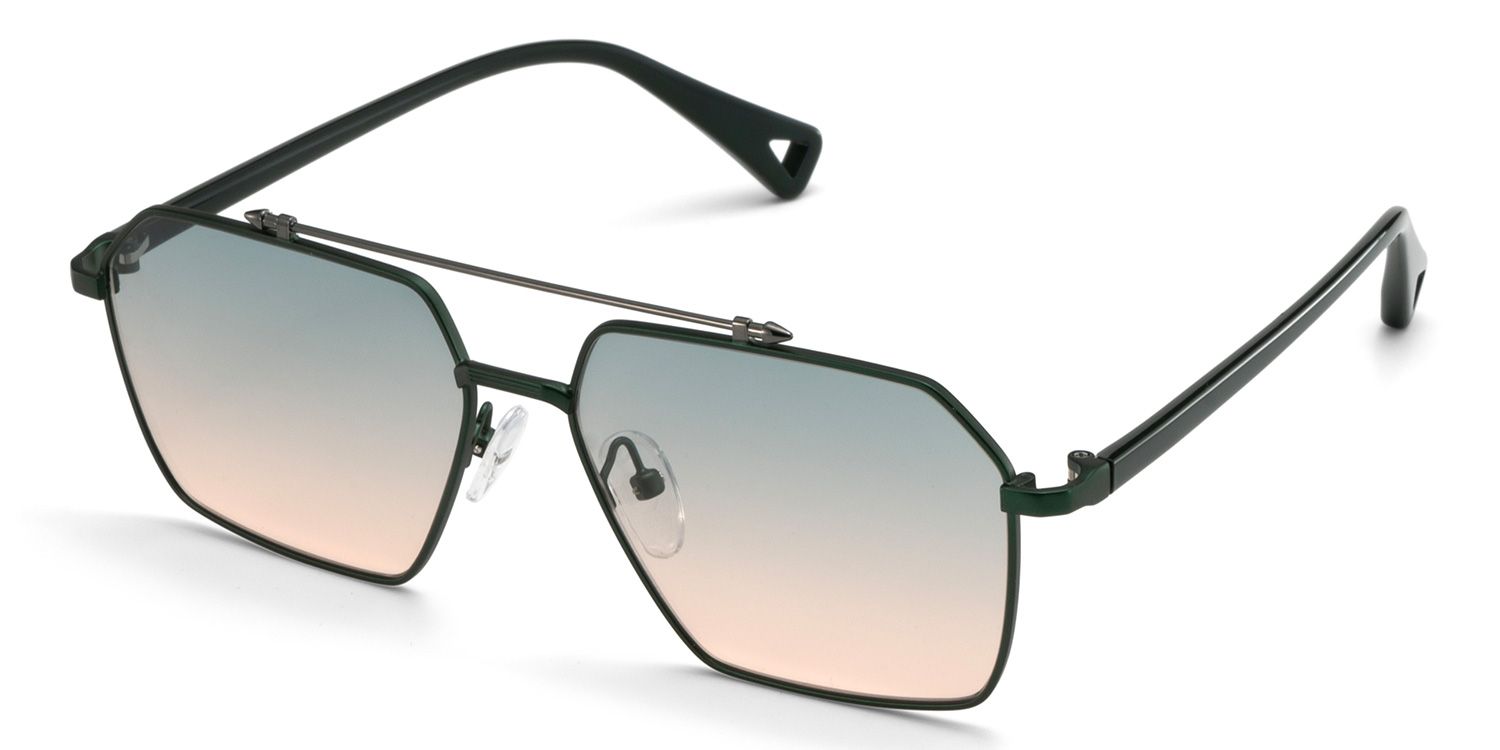 Casablanca Green Aviator Sunglasses Online | ZEELOOL UK2
