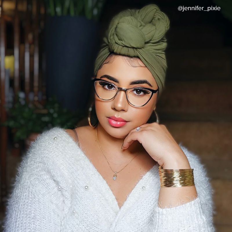 Sydney Cat Eye Metal  Black Frame Glasses | ZEELOOL UK6