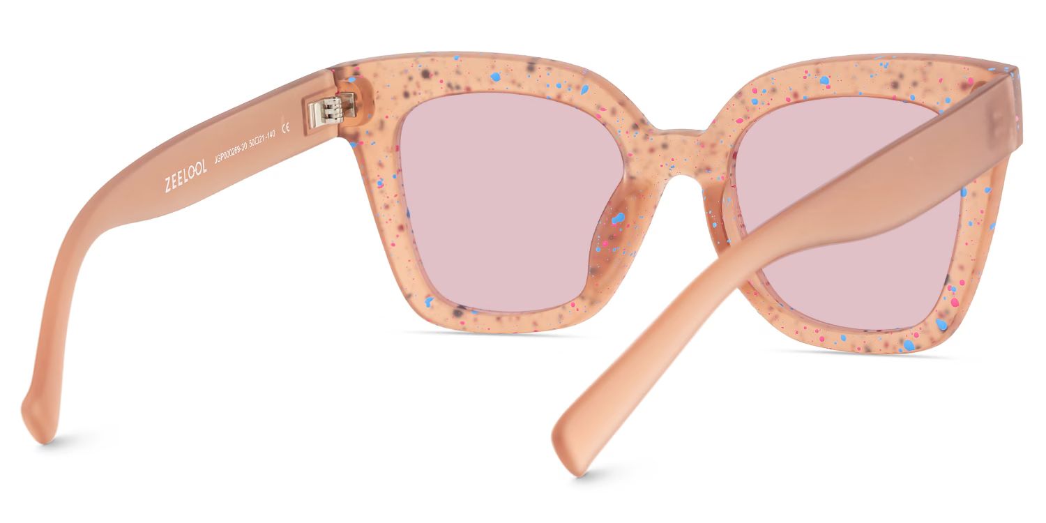Malcolm Square Matte Brown Sunglasses for Women & Men | ZEELOOL UK4