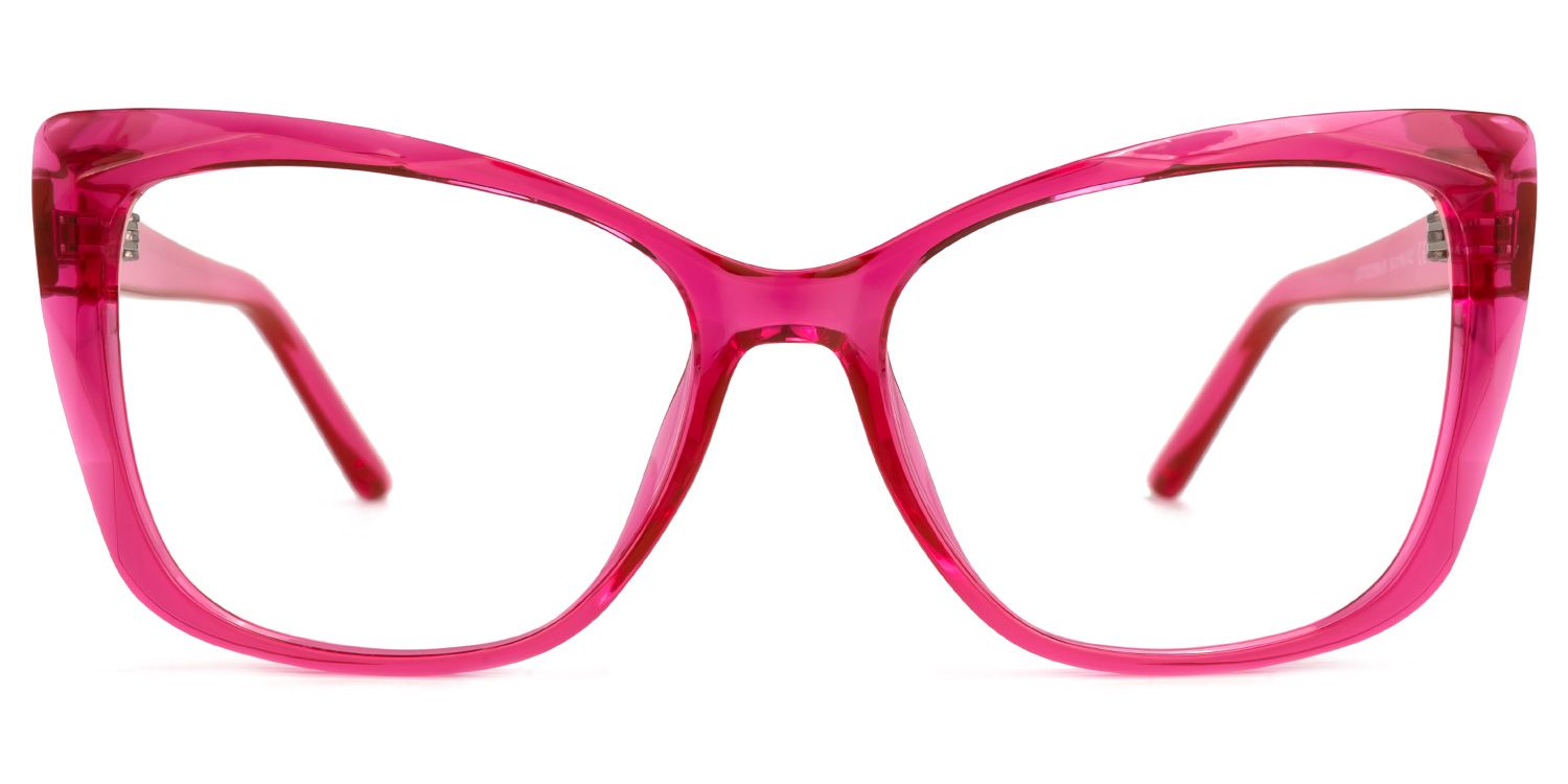 Square Farris Pink Glasses deals -Zeelool Glasses0