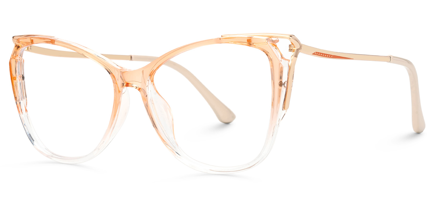Alana TR90 Butterfly Orange Frame Glasses | ZEELOOL UK1
