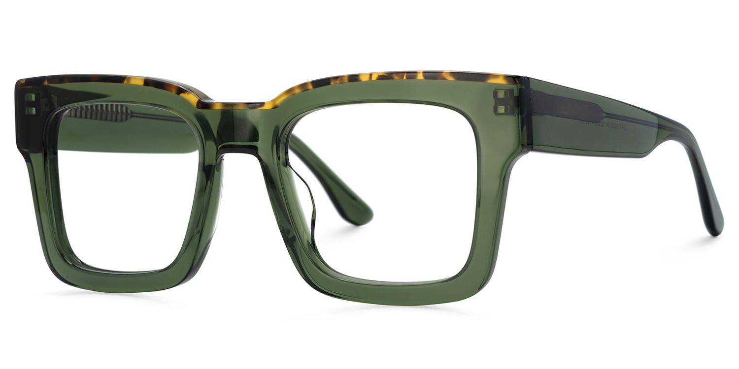 Vorse Square Green Color Frame Glasses for Men | ZEELOOL UK1