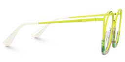 Barbara Cateye Lime-Green Glasses2