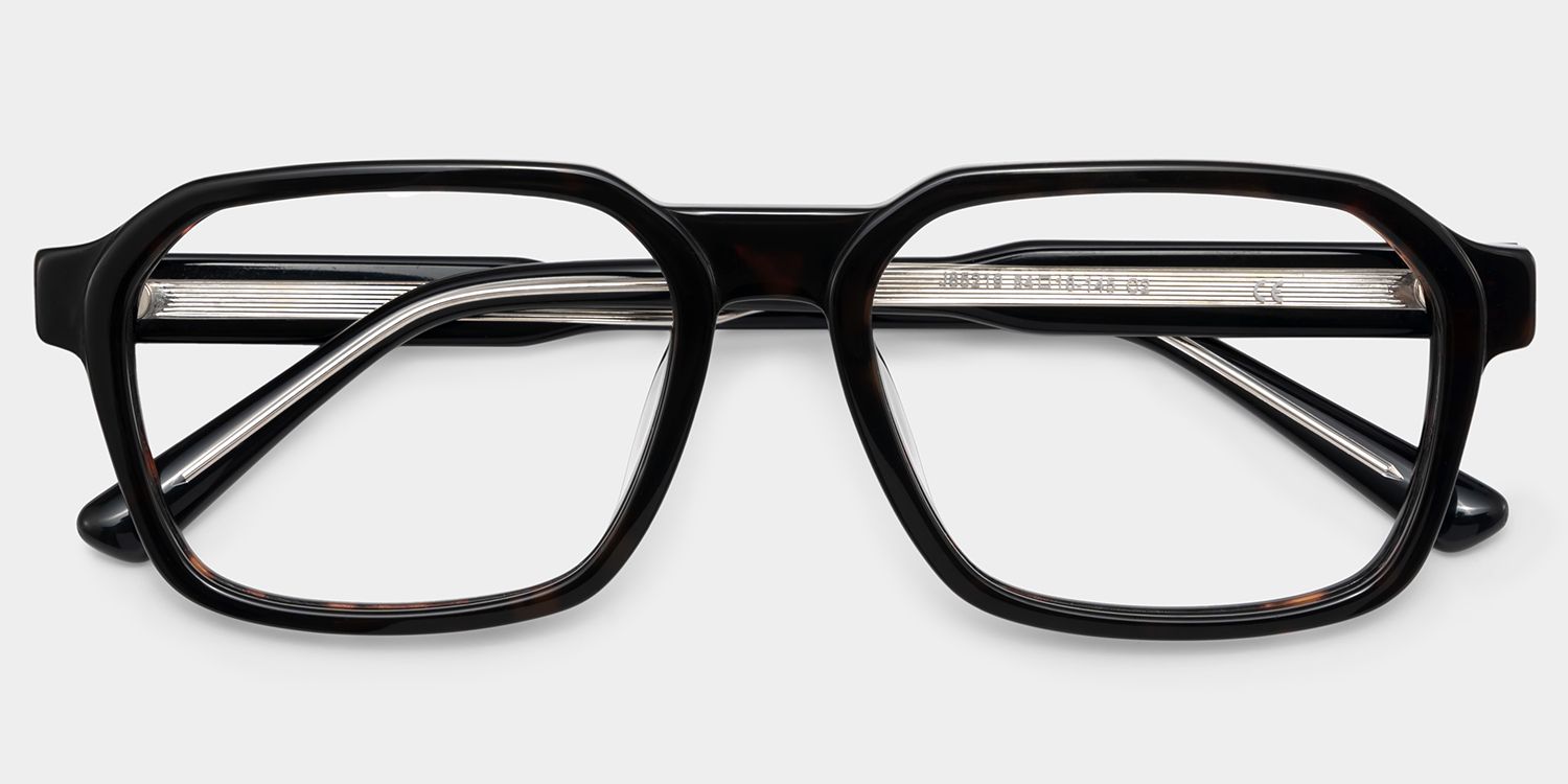 Arden Rectangle Tortoise Frame Eyeglasses for Man| ZEELOOL UK2