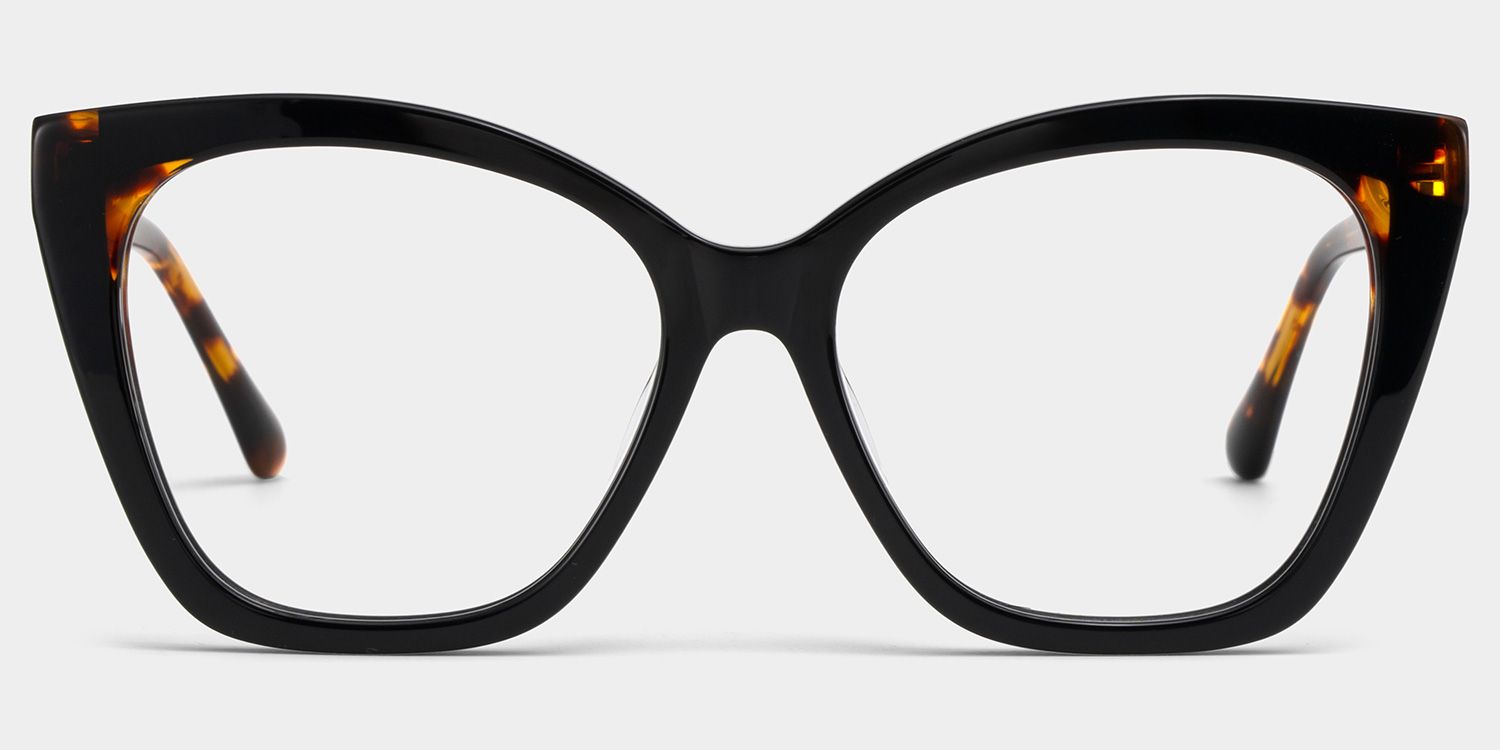 Kira Black Frame Glasses with Butterfly Frame Online | ZEELOOL UK1