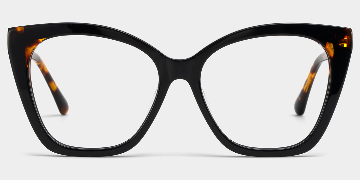 Kira Black Frame Glasses with Butterfly Frame Online | ZEELOOL UK1