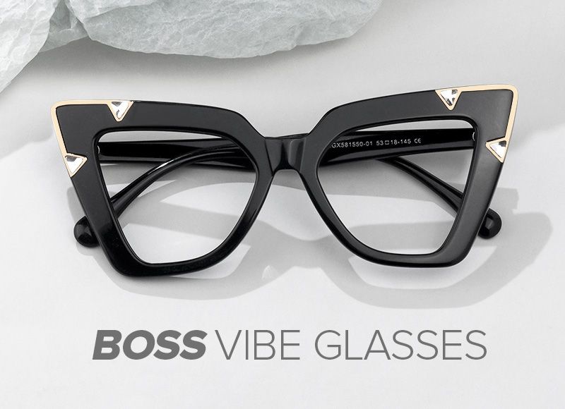 Designer Pedley Cat Eye Black Pointy Frame Glasses4