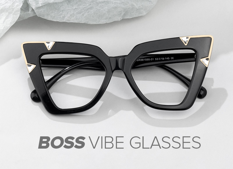 Designer Pedley Cat Eye Black Pointy Frame Glasses4