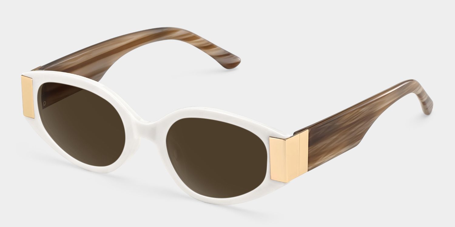 Havana White Brown Cat Eye Sunglasses to Frame Your Face | ZEELOOL UK2