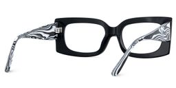 Orduno Rectangle Black Glasses5
