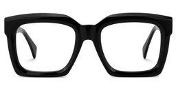 Faridah Square Black Glasses0