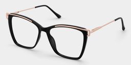 Krystle Square Black Glasses4