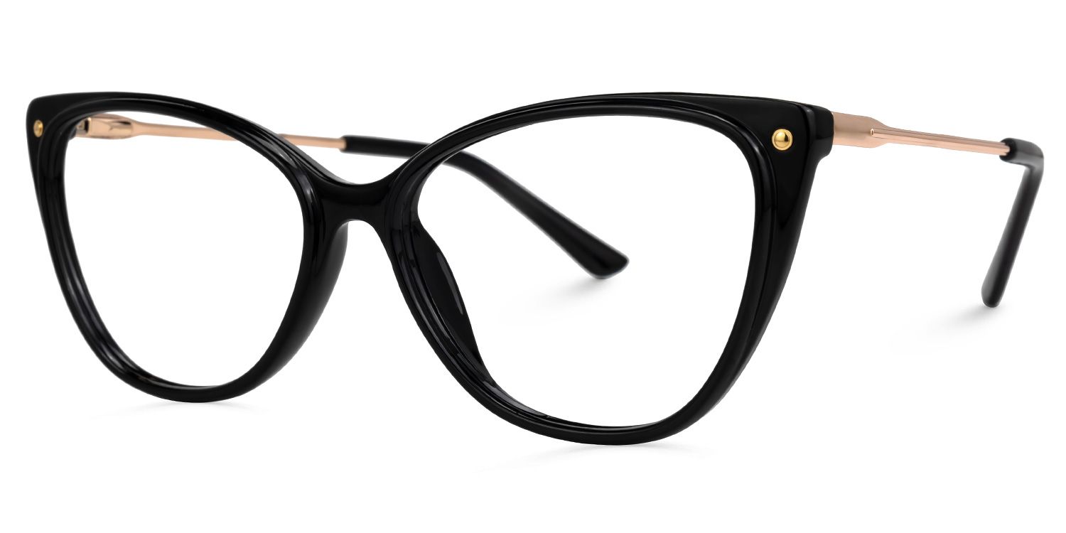 Cateye Brandi Black Glasses deals -Zeelool Glasses1