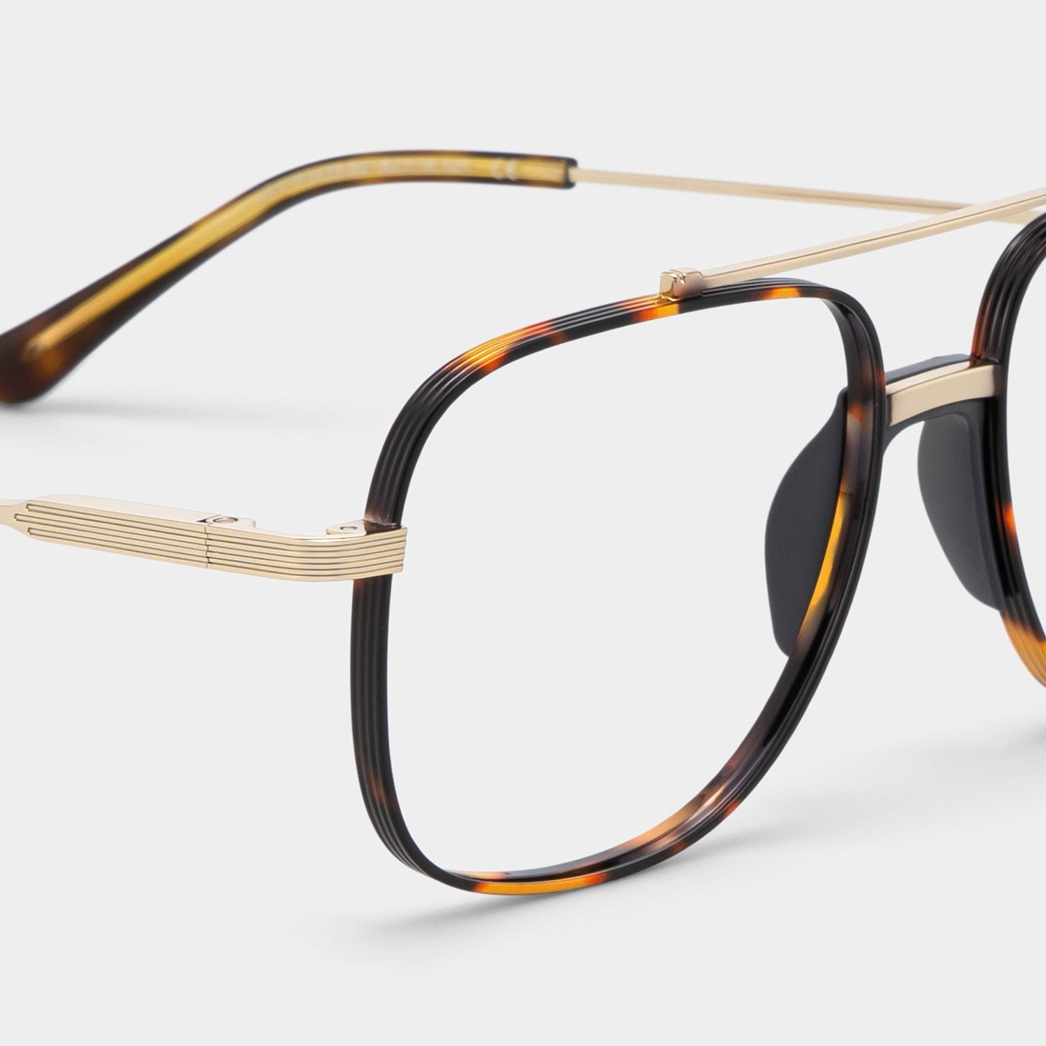 Poppy Tortoise Aviator Eyeglasses | Simple Varsity Look4
