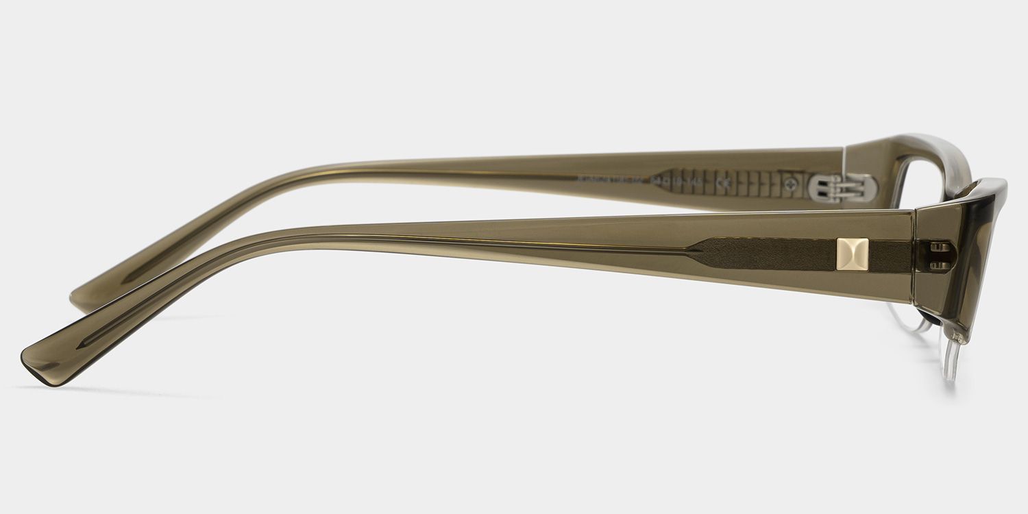 Trevor Clear Brown Rectangle Glasses for Teenager | ZEELOOL4