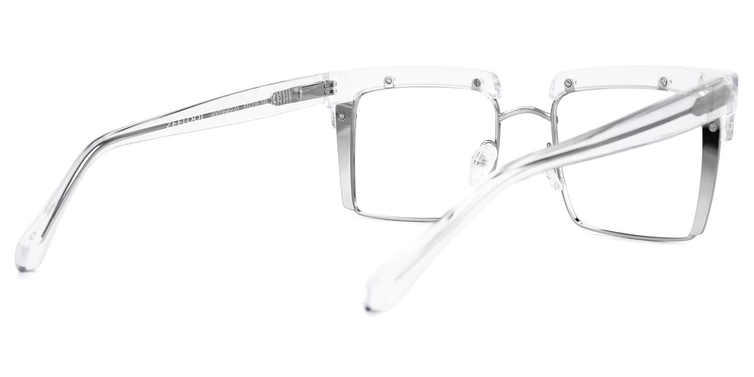 Kiana Square Clear Frame Glasses | Zeelool Optical4