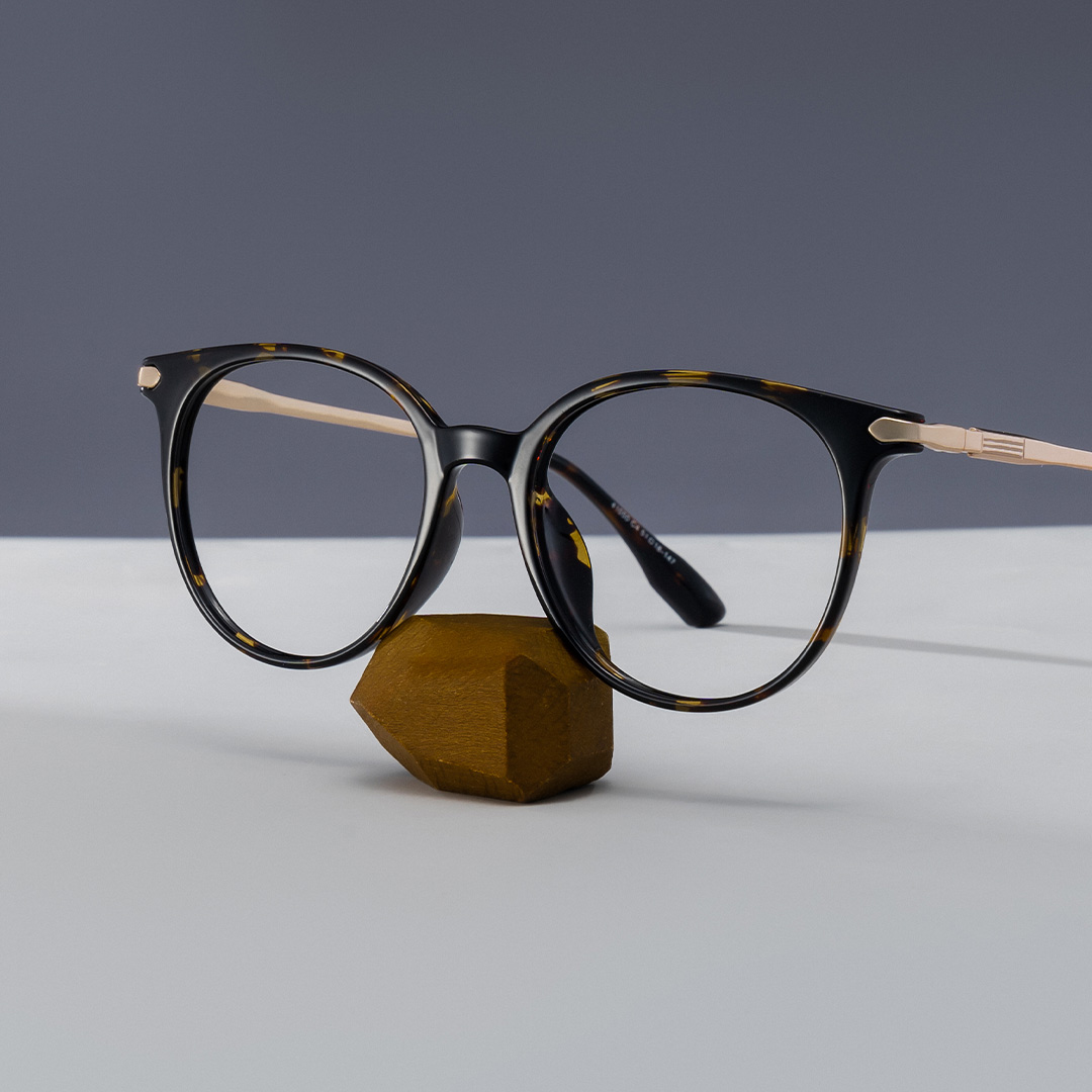Mila Round Tortoise Frame Eyeglasses for Woman| ZEELOOL UK0
