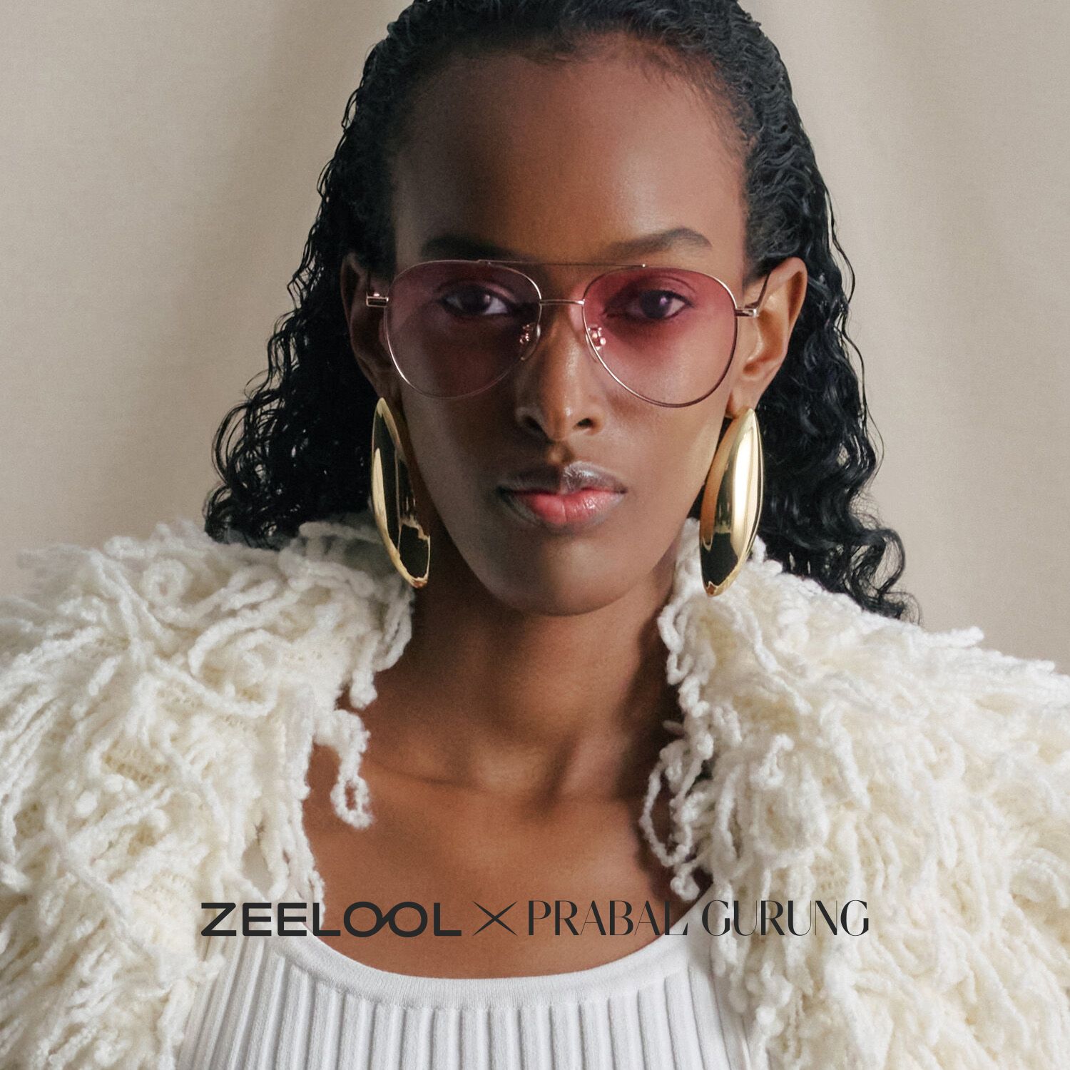Cher Metal Rose Gold Frame Sunglasses | ZEELOOL UK0