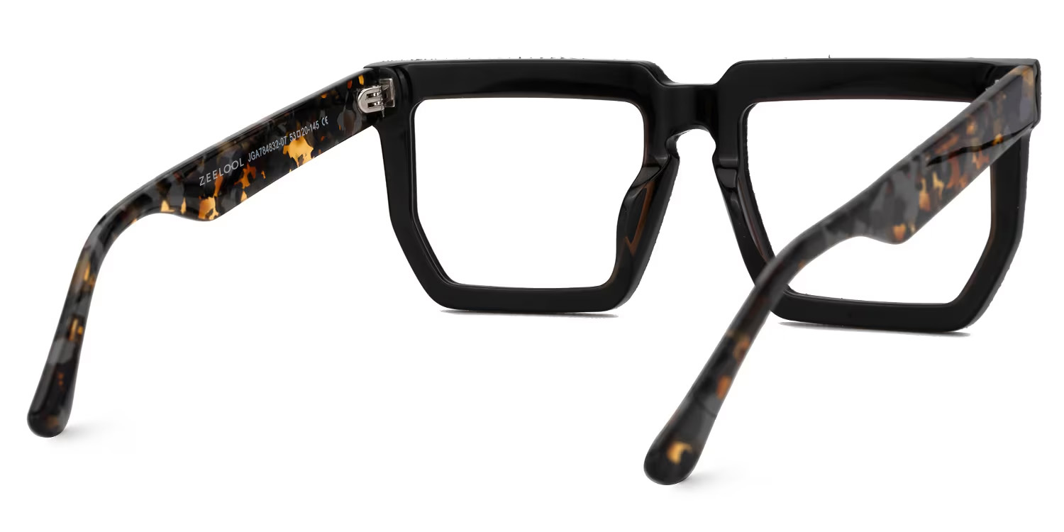 Daniela Rectangle Blue Glasses3