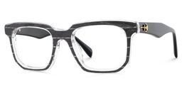 Keylin Rectangle Black Glasses3