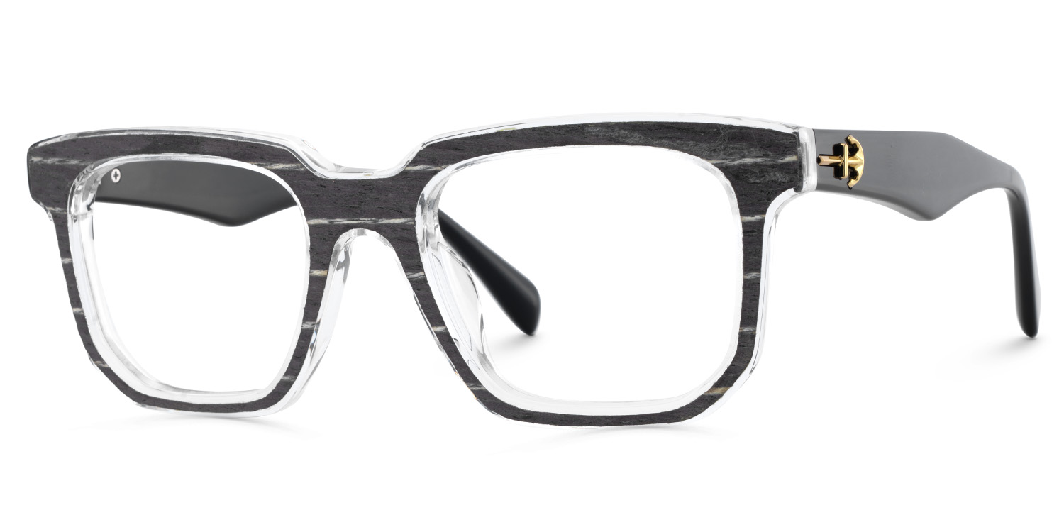 Keylin Rectangle Black Glasses3