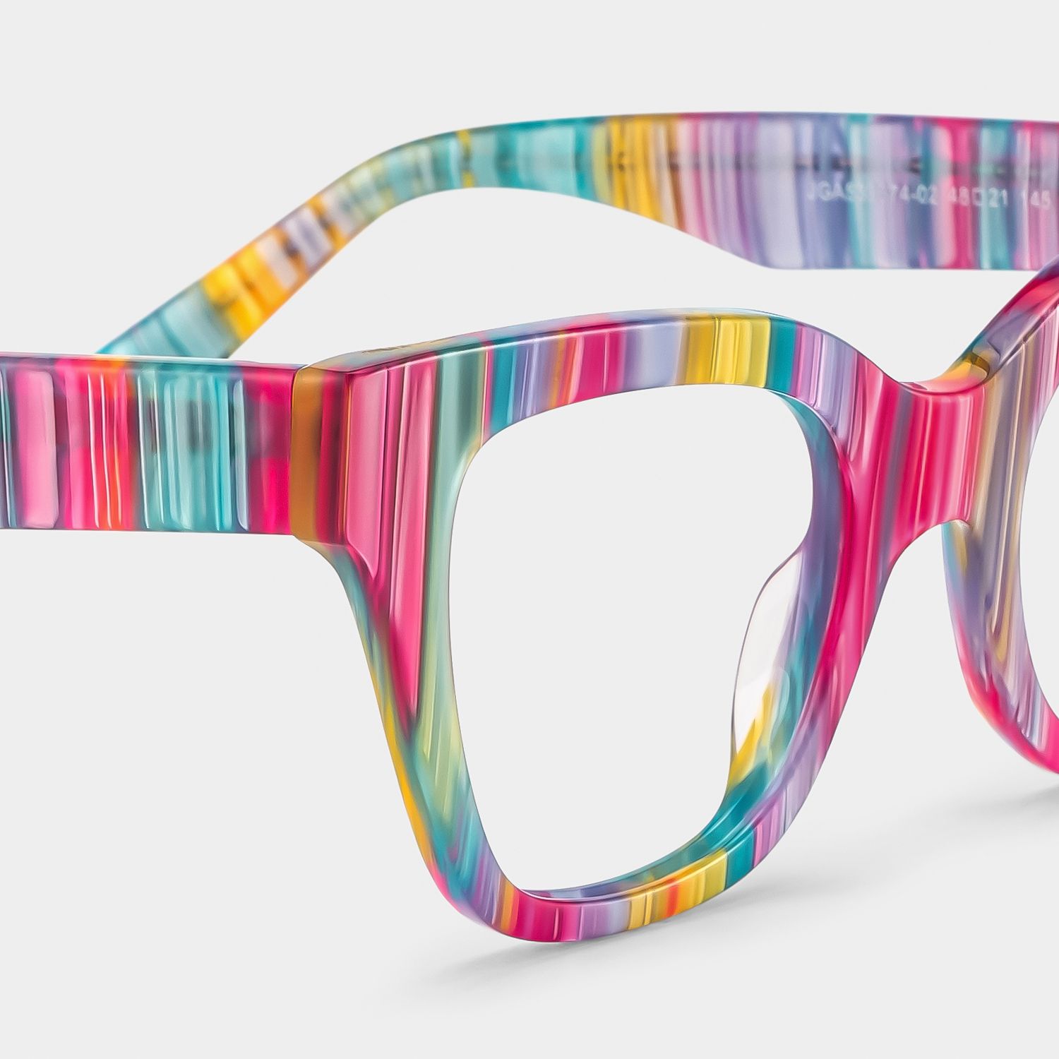 Nereyda Candy Color Eyeglasses Skittles | ZEELOOL UK4