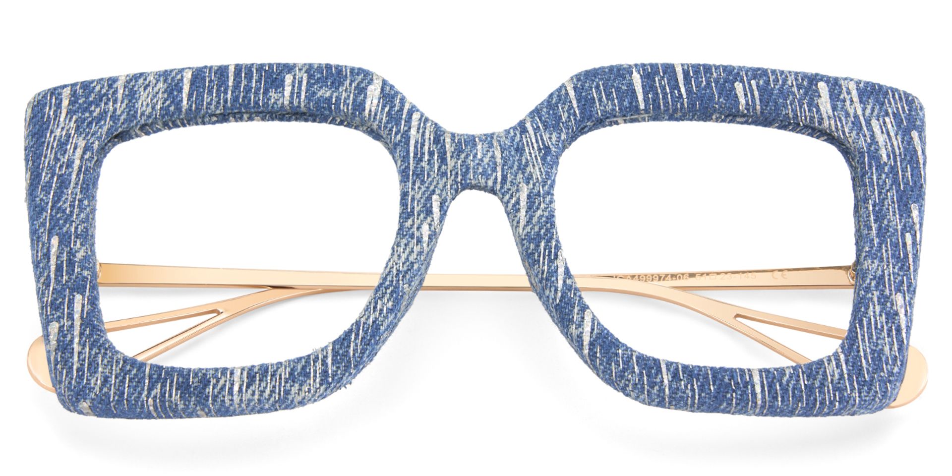 Latanya Denim Navy Blue Glitter Glasses2