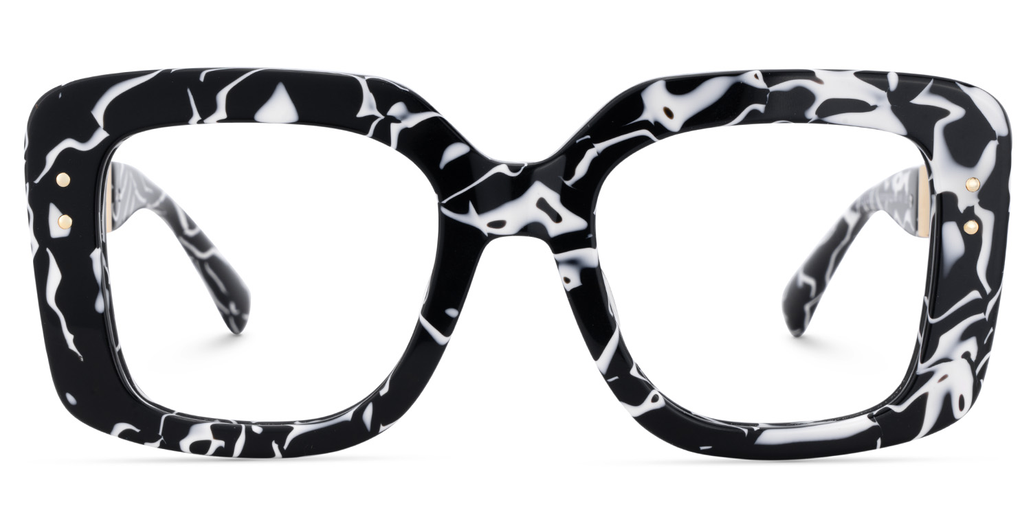 Yary Square Cow Pattern Glasses