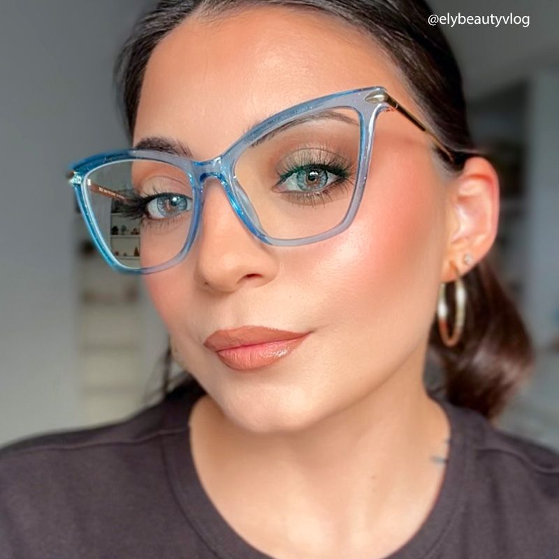 Hilary Butterfly Blue Glasses | Zeelool Glasses12