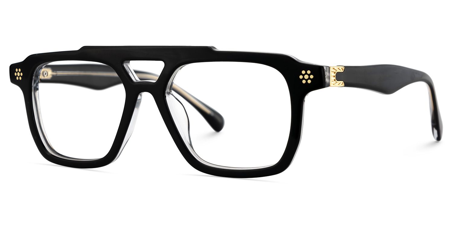 Mercurio Eyeglasses in Aviator Black Frame | ZEELOOL UK3