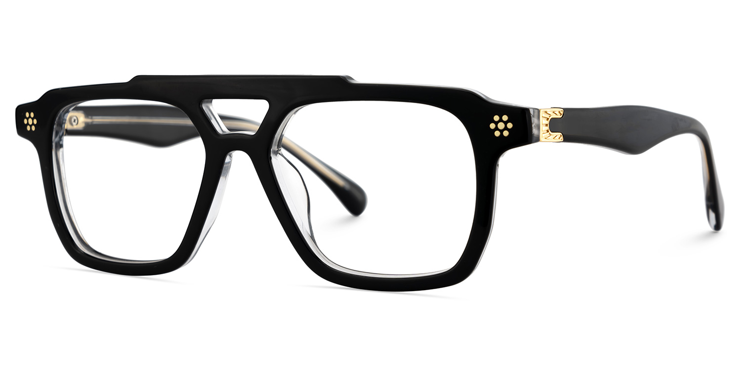 Mercurio Eyeglasses in Aviator Black Frame | ZEELOOL UK3