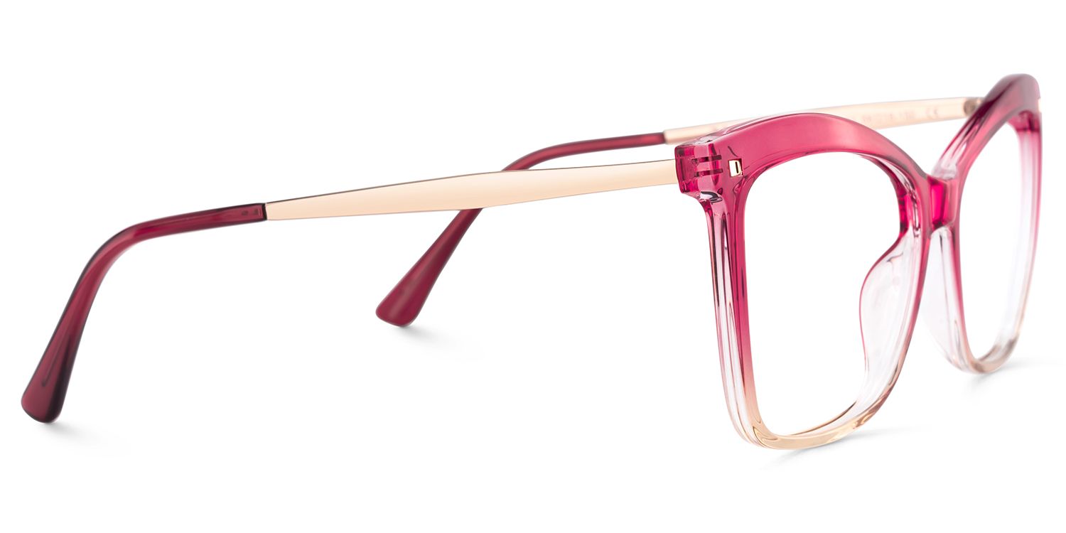 Butterfly Frame With Pink Gradient Brown for Isaebella Glasses | ZEELOOL UK4