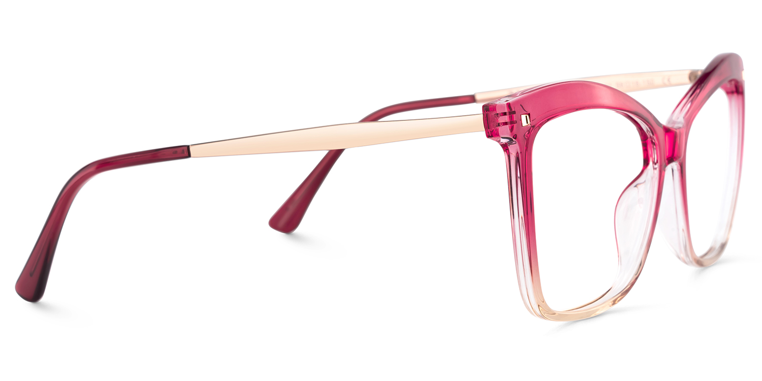 Butterfly Frame With Pink Gradient Brown for Isaebella Glasses | ZEELOOL UK4