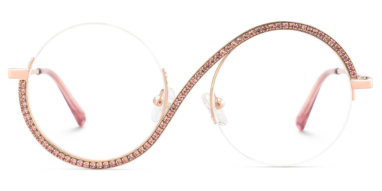 Jaila Round Pink Glasses0