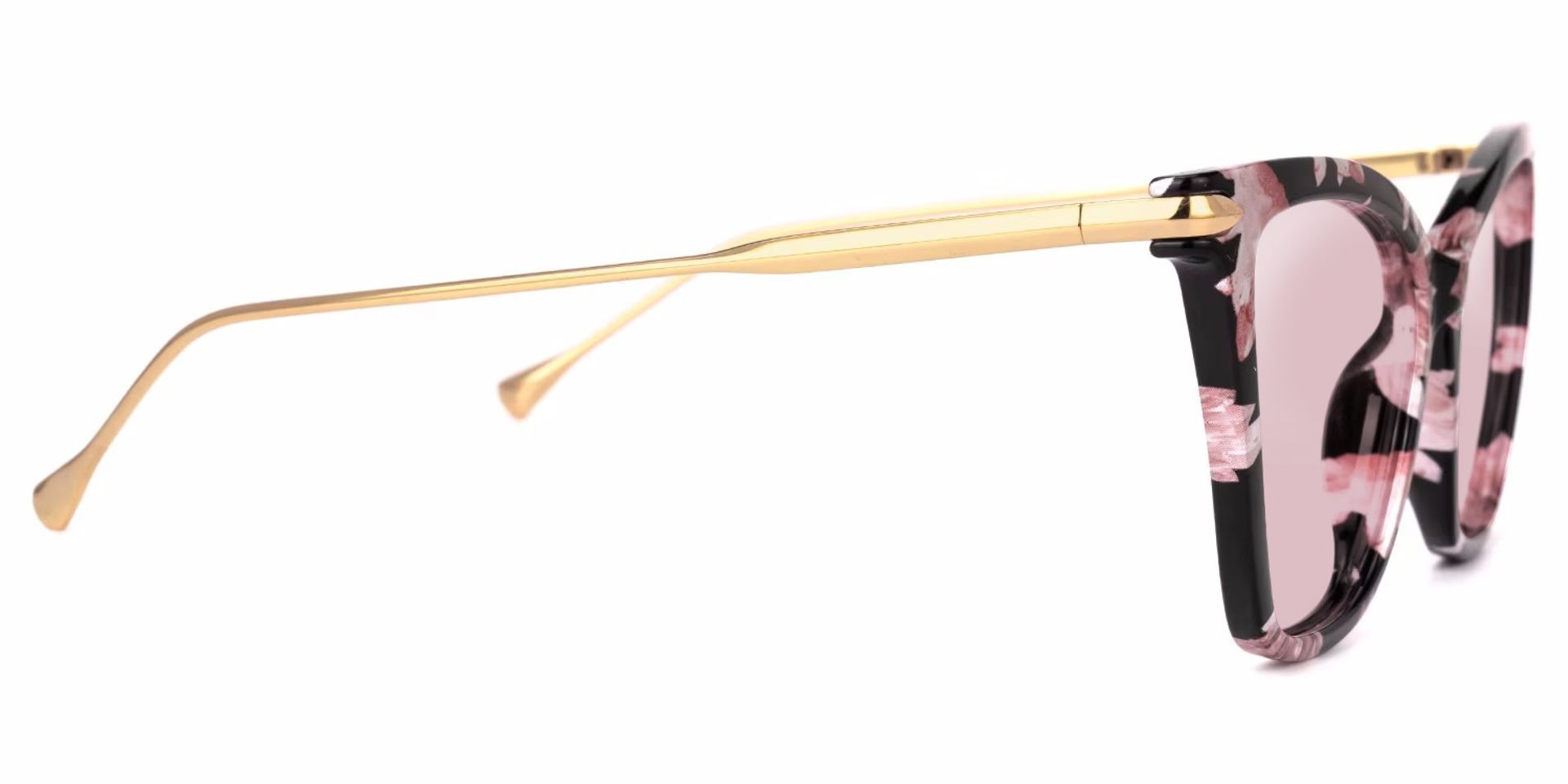 Hilary Butterfly Pink Floral Sunglasses | ZEELOOL UK2