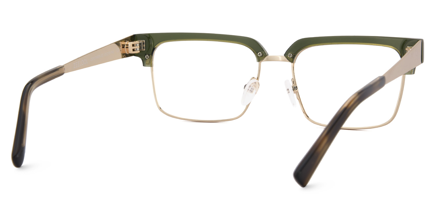Gerena Browline Green Glasses5
